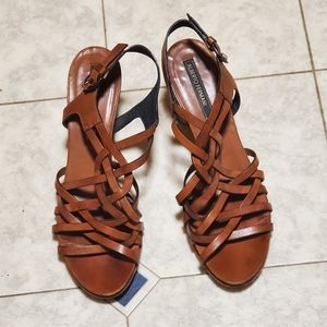 Alberto Fermani brown strappy sandles size 10